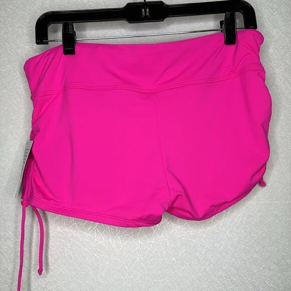 Athleta Scrunch Shorts Hot Pink L - Picture 3 of 6